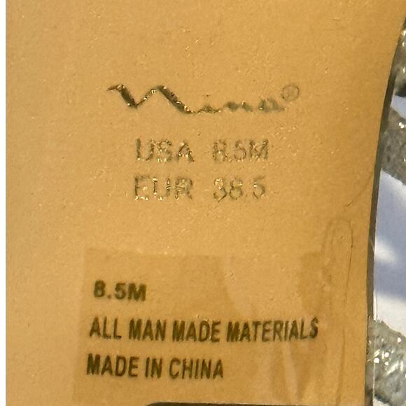 Nina Slingback Heels Silver Metallic Size 8.5 M  MRSP $99 Worn Once No Box - Picture 3 of 8